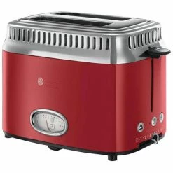 Sortie 🧨 Russell Hobbs Retro Grill-pain RED - Grille-pain 😀