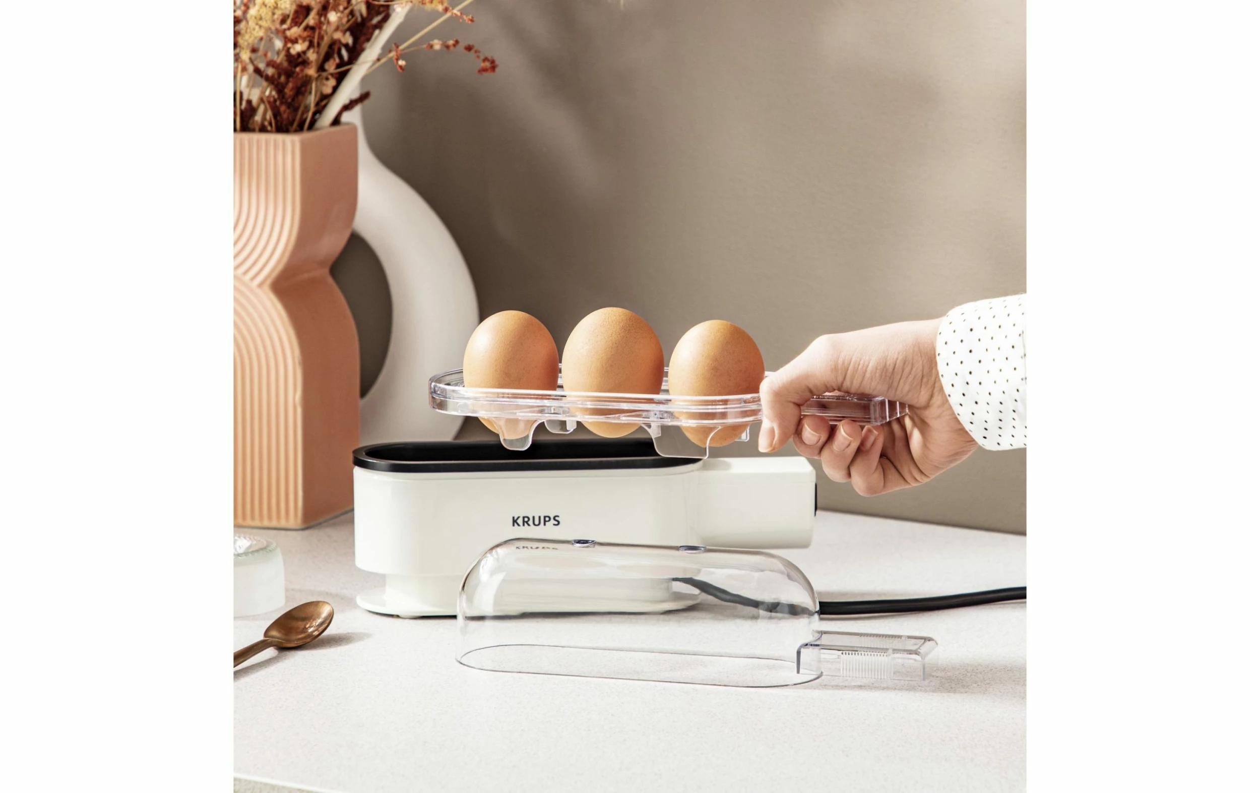 De gros 🔔 Krups Cuiseur à œufs Ovomat Trio Noir/Blanc - Cuiseur à Oeufs 🌟 2 De gros 🔔 Krups Cuiseur à œufs Ovomat Trio Noir/Blanc - Cuiseur à Oeufs 🌟 – Image 2