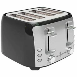 Vente flash ✨ Hell's Kitchen Grille-pain à 4 Fentes - Grille-pain 🌟