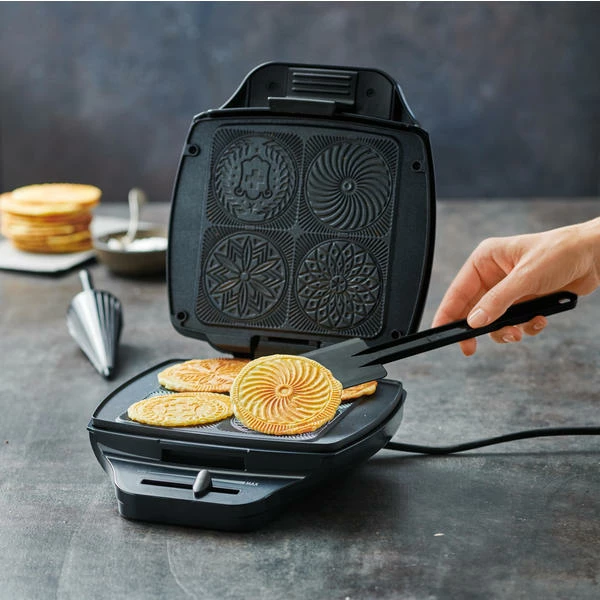 Bon marché ❤️ Betty Bossi / Fust Fer à Bricelets Croustirêve Noir - Fer à Bricelets ⋅ Gaufrier ✔️ 2 Bon marché ❤️ Betty Bossi / Fust Fer à Bricelets Croustirêve Noir - Fer à Bricelets ⋅ Gaufrier ✔️ – Image 2