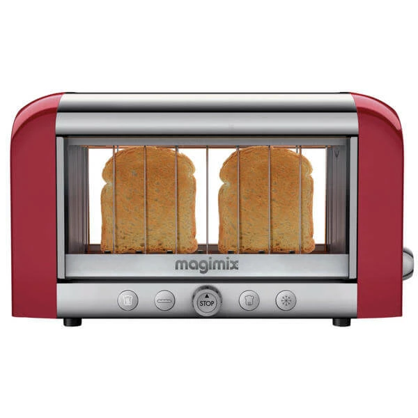 Bon marché 🔔 Magimix Vision Rouge - Grille-pain ✔️ 1 Bon marché 🔔 Magimix Vision Rouge - Grille-pain ✔️